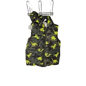 Members Mark Puffer Vest Dino Print 3T